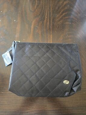 American Tourister Black Quilted Cosmetic Pouch